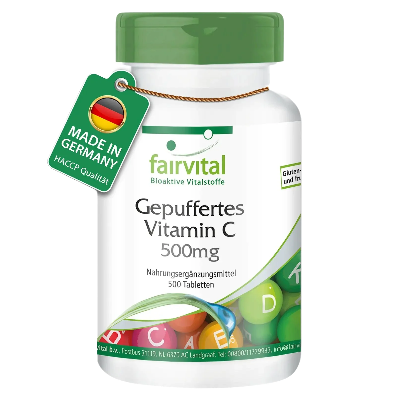 Vitamine C tamponnée 500mg - 500 comprimés