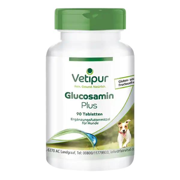 Glucosamin Plus - 90 Tabletten für Hunde | Vetipur