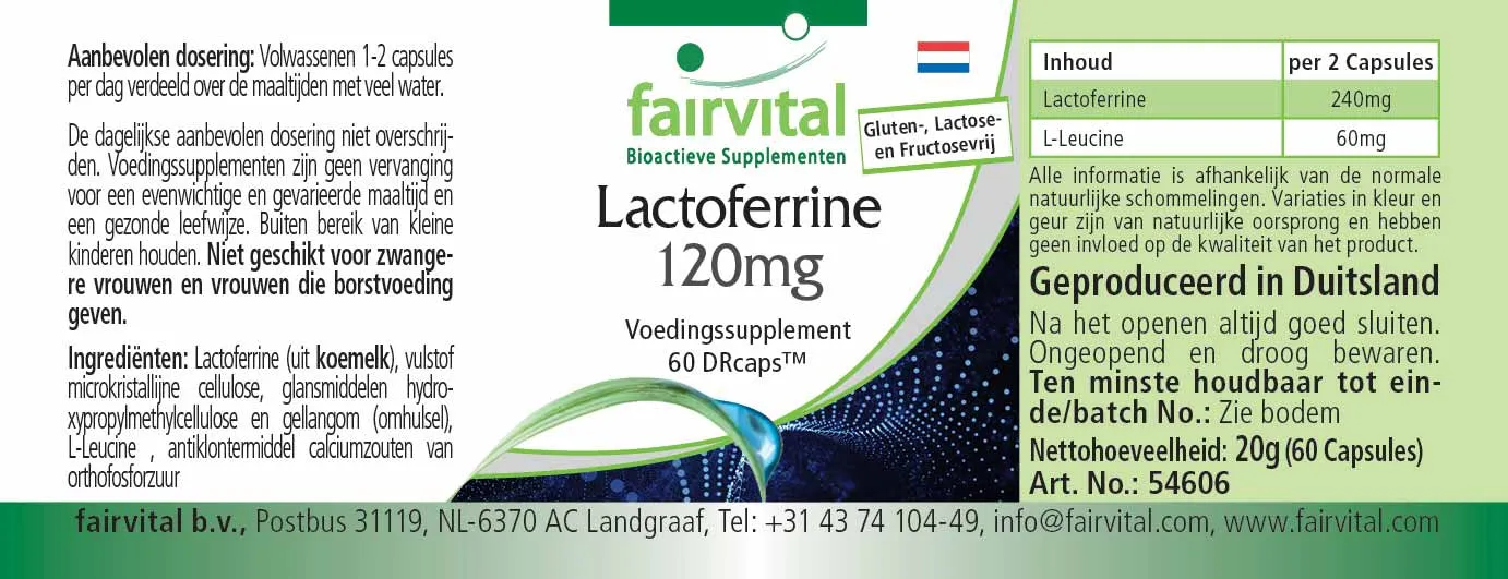 Lactoferrin 120mg - 60 DRcaps™