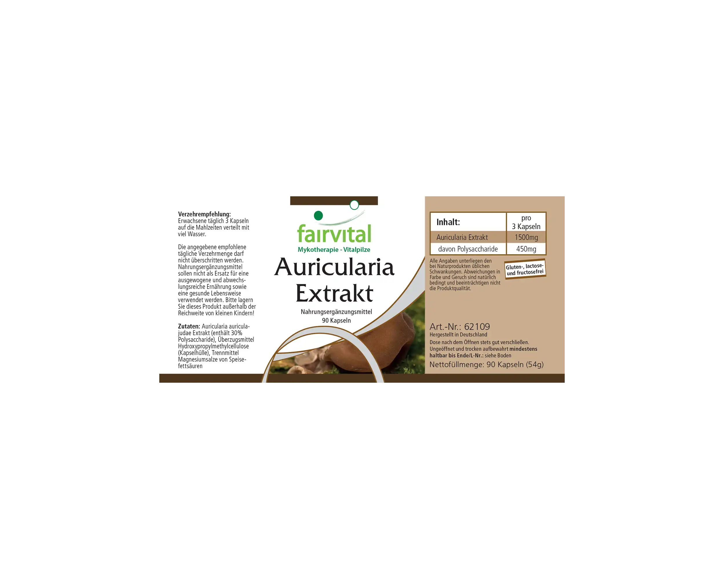 Estratto di Auricularia - 90 capsule