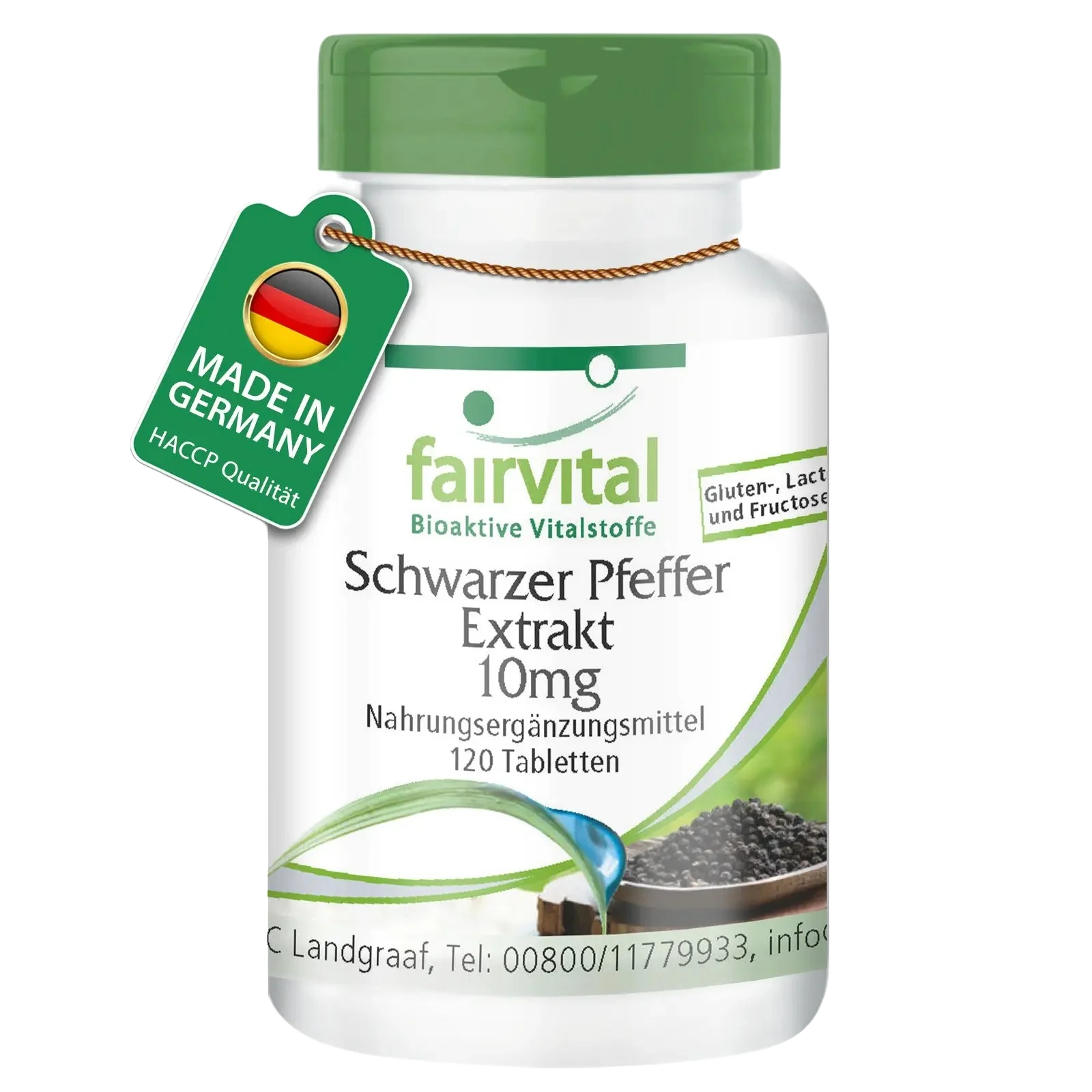 Schwarzer Pfeffer Extrakt 10mg