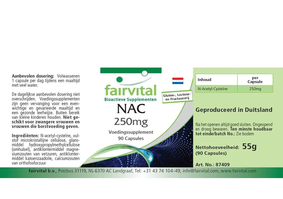NAC 250mg - 90 Capsules NAC 250mg - 90 Capsules
