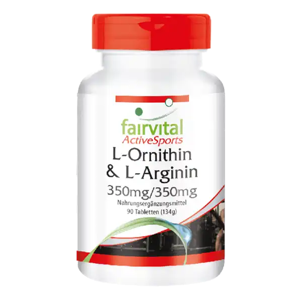 L-Ornithine & L-Arginine 350mg/350mg - 90 comprimés