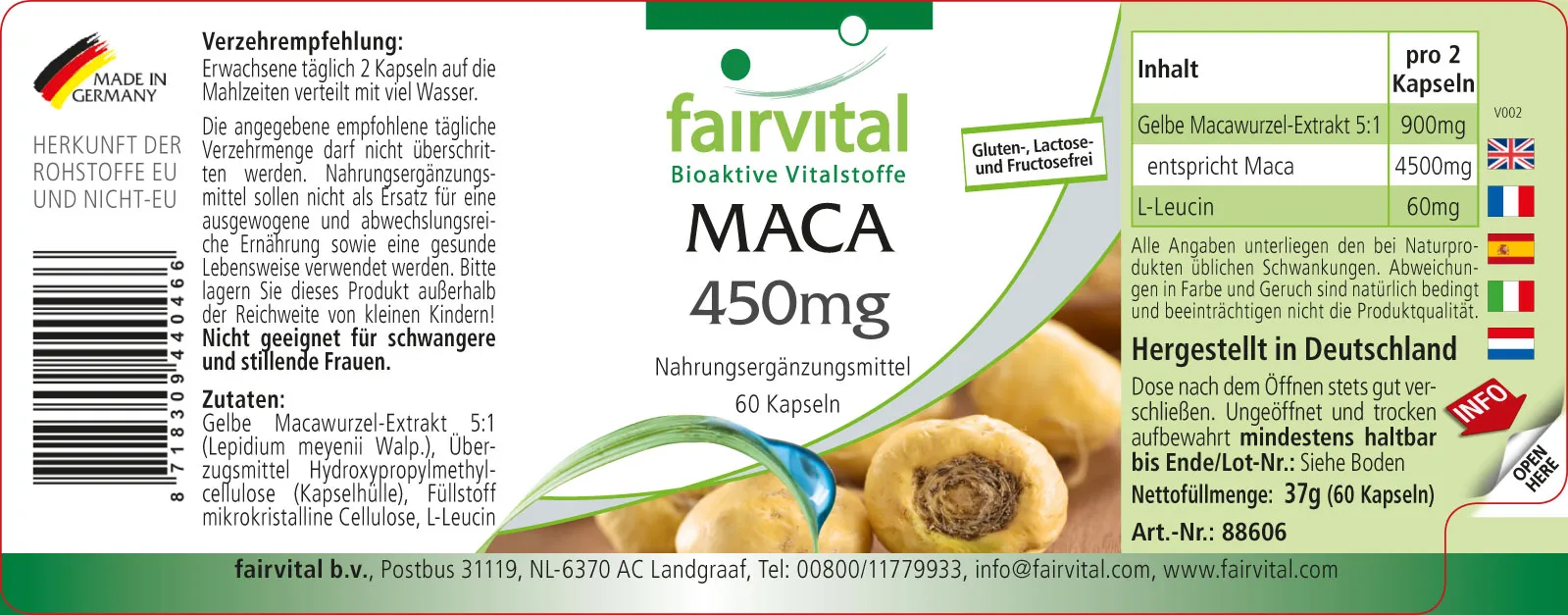 MACA 450mg - 60 Capsules MACA 450mg - 60 Capsules