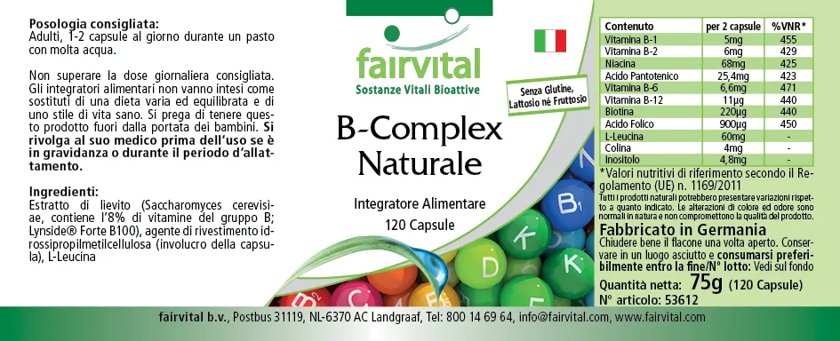 Natural B Complex - 120 Capsules Natural B Complex - 120 Capsules