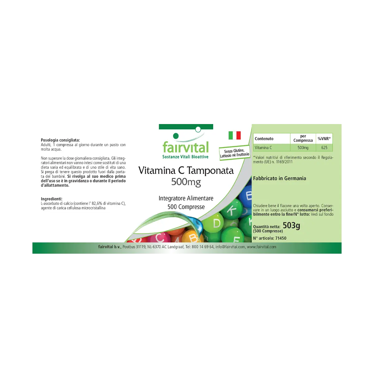 Buffered vitamin C 500mg - 500 tablets Buffered vitamin C 500mg - 500 tablets