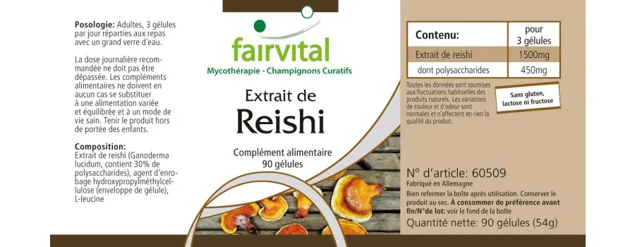 Reishi extract - 90 capsules