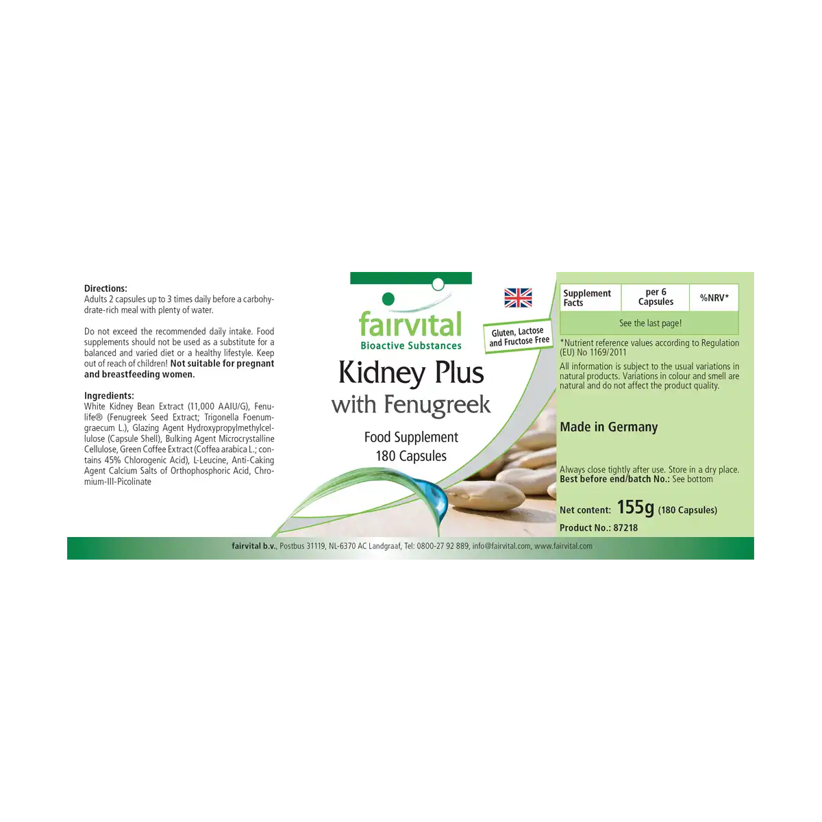 Kidney Plus Carb Blocker - 180 Capsules Kidney Plus Carb Blocker - 180 Capsules