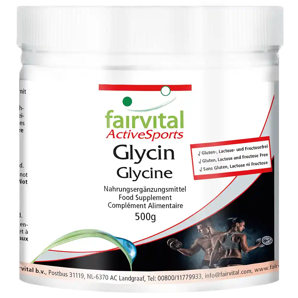 Poudre de glycine  Végétalien - Fairvital Shop