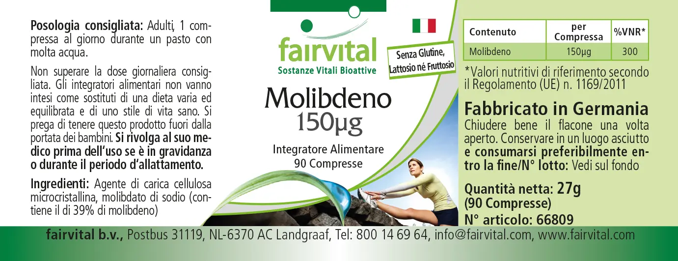 Molibdeno 150ug – 90 compresse