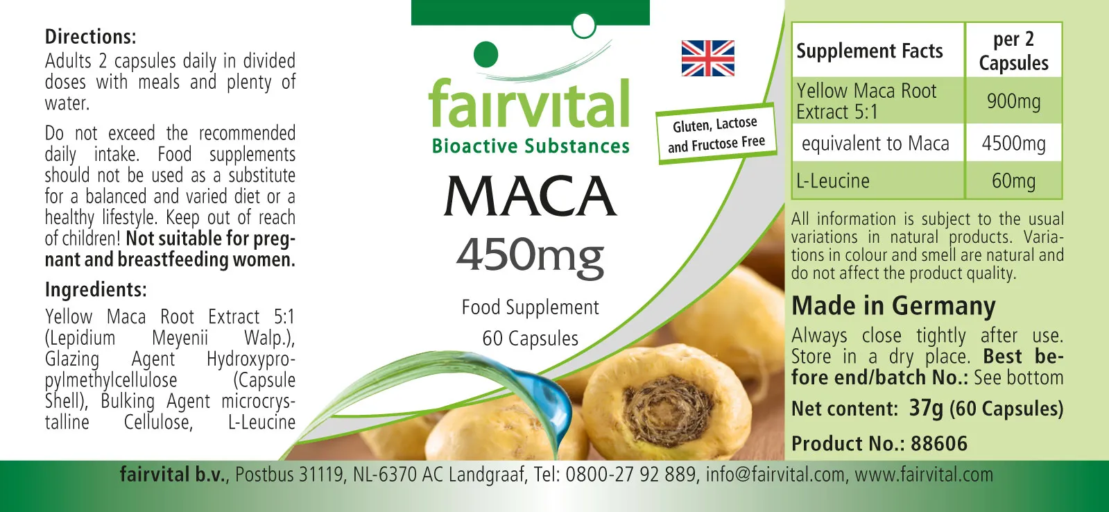 MACA 450mg - 60 Cápsulas MACA 450mg - 60 Cápsulas