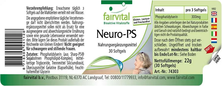 Neuro-PS - 30 Softgels | Fairvital Neuro-PS - 30 Softgels | Fairvital