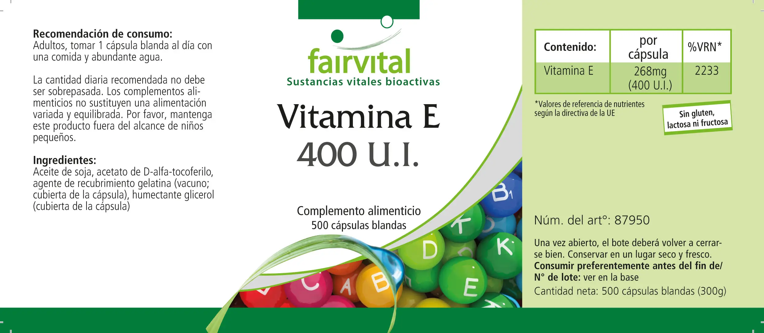Vitamin E 400 I.E.  Großpackung