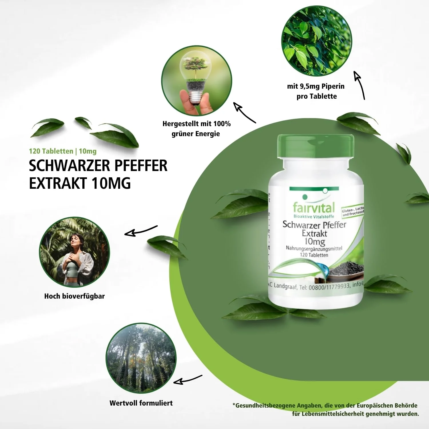 Zwarte peper extract 10mg