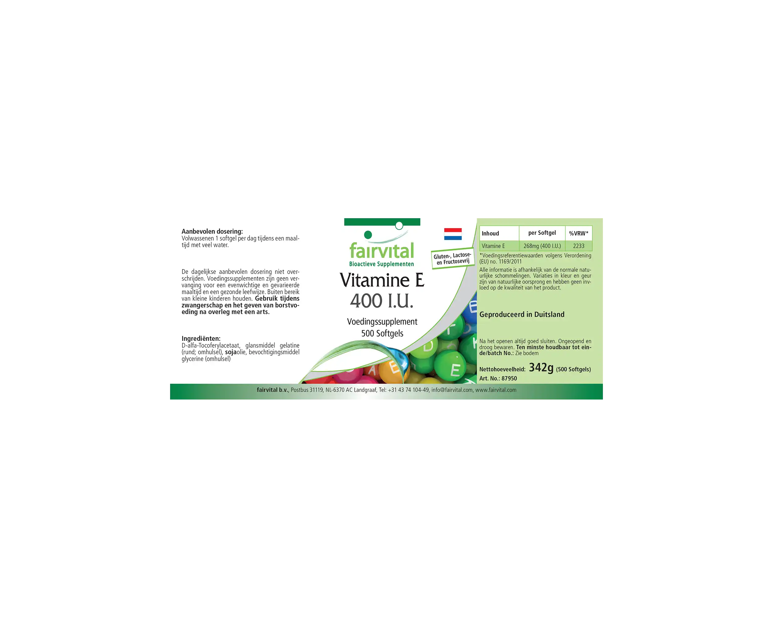Vitamina E 400 U.I. confezione grande – 500 Softgel Vitamina E 400 U.I. confezione grande – 500 Softgel