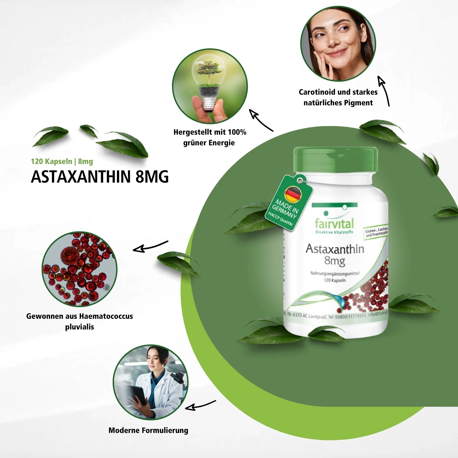 Astaxanthin 8mg - 120 capsules