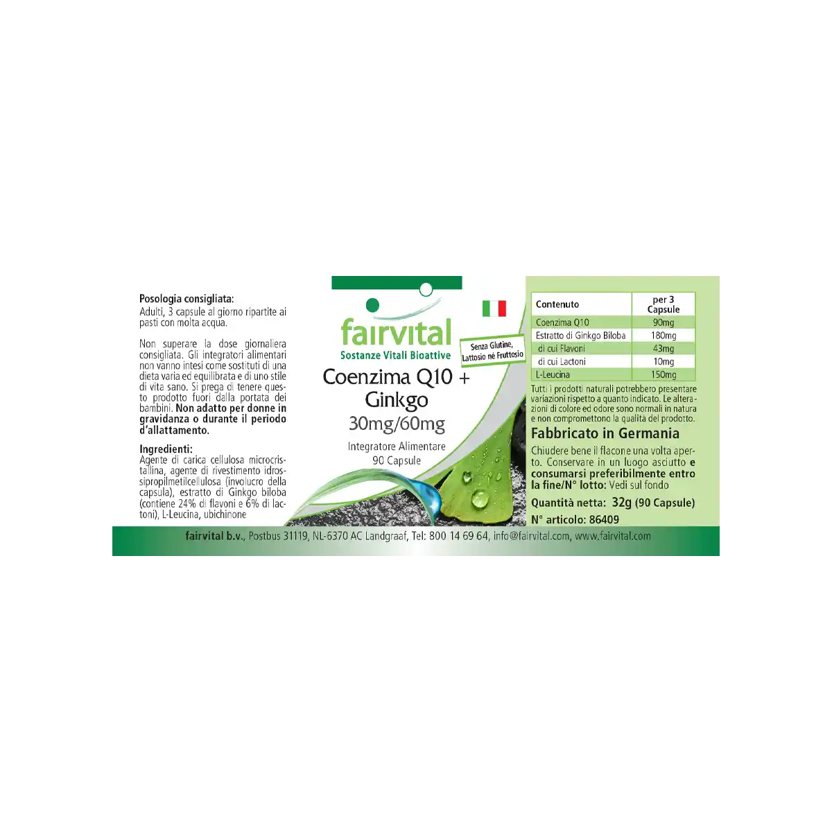 Coenzyme Q10 plus Ginkgo - 90 gélules Coenzyme Q10 plus Ginkgo - 90 gélules