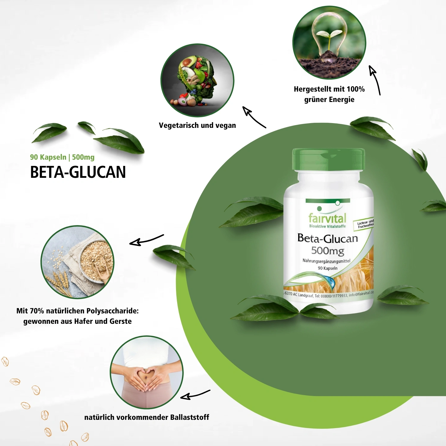 Beta-Glucan 500mg - 90 capsules