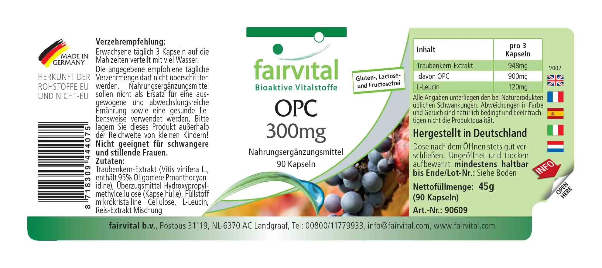 OPC – 300mg – 90 capsule OPC – 300mg – 90 capsule