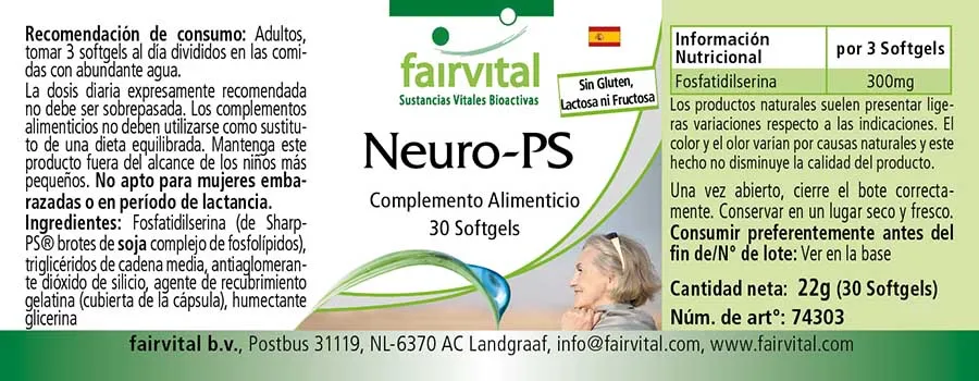 Neuro-PS - 30 Softgels | Fairvital Neuro-PS - 30 Softgels | Fairvital