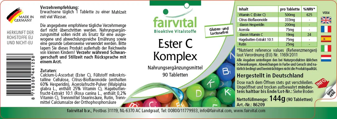 Ester C complex – 90 tablets