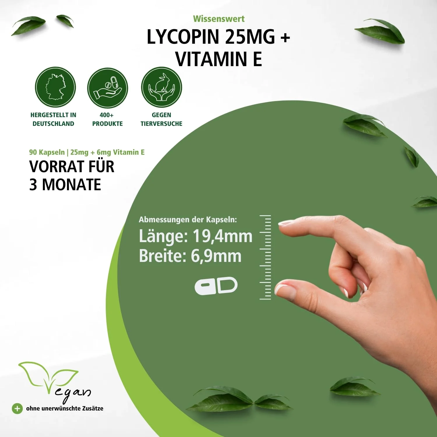 Licopene 25mg + Vitamina E - 90 capsule