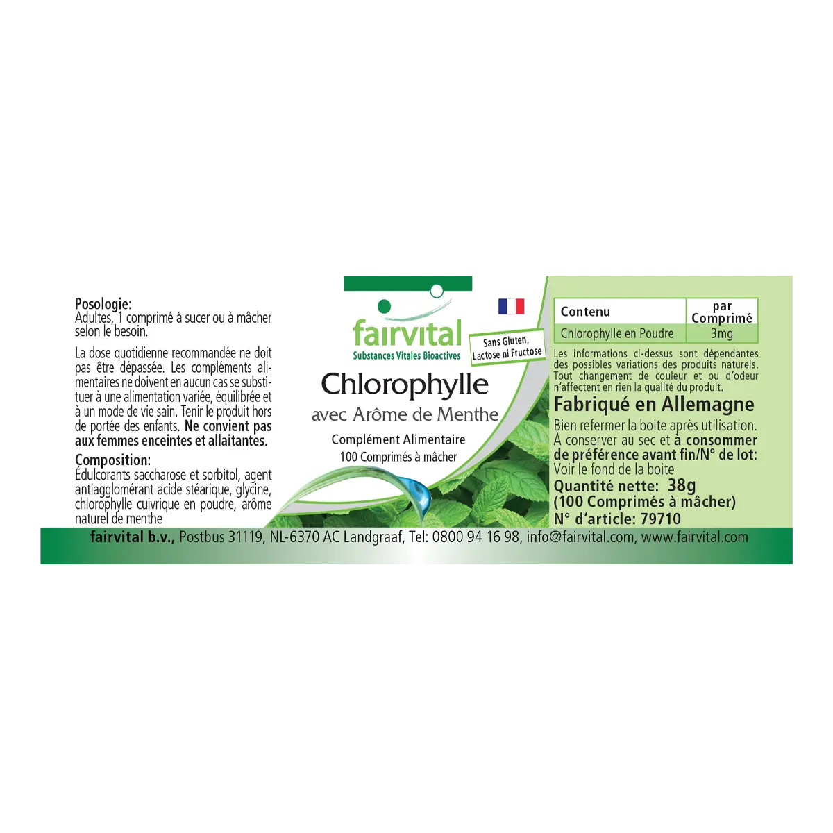 Chlorophyll mit Minzaroma