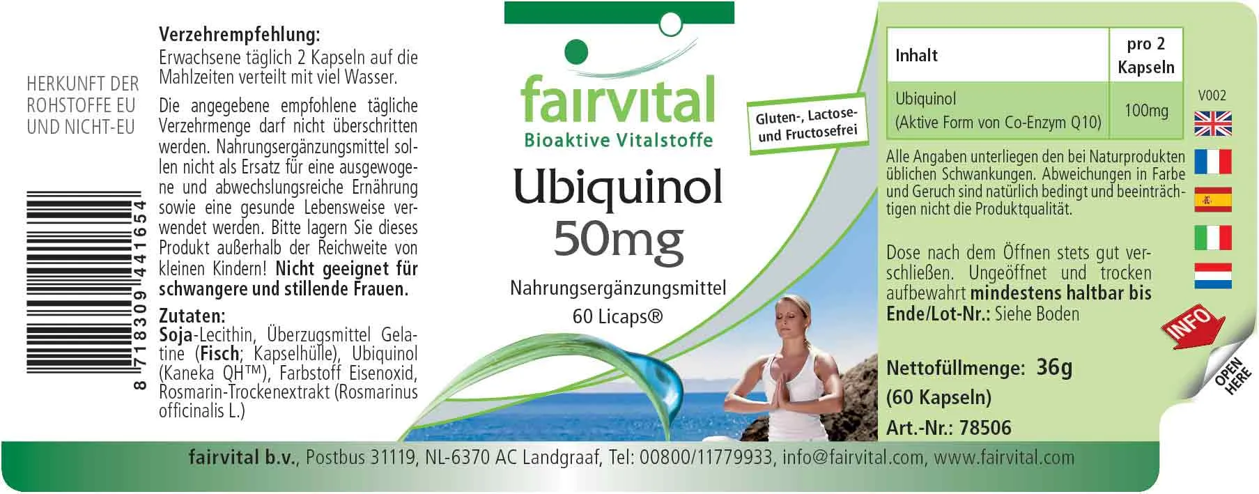Ubiquinolo 50mg – 60 Licaps® Ubiquinolo 50mg – 60 Licaps®