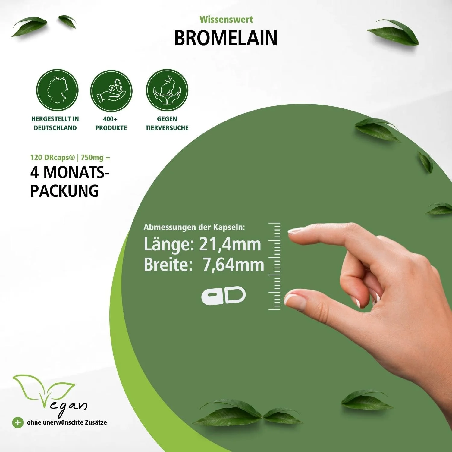 Bromelina 750mg - 120 DRcaps®