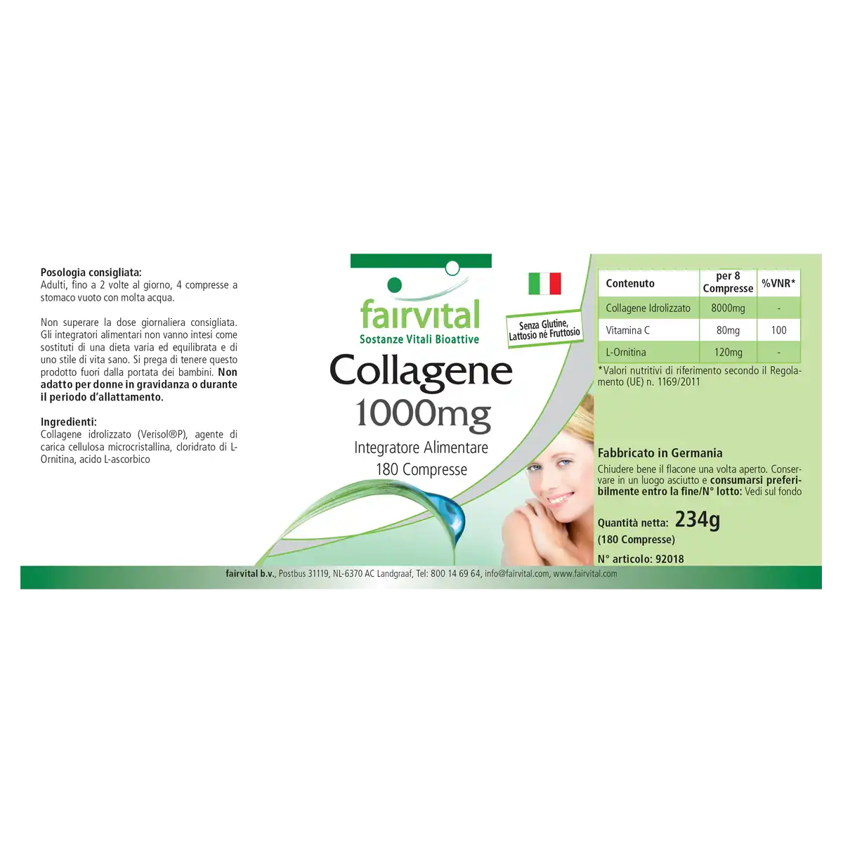 Collagen 1000mg - 180 tablets Collagen 1000mg - 180 tablets