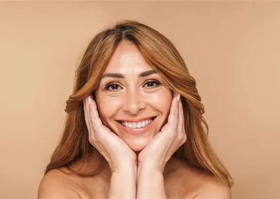 Zufriedene Kundin