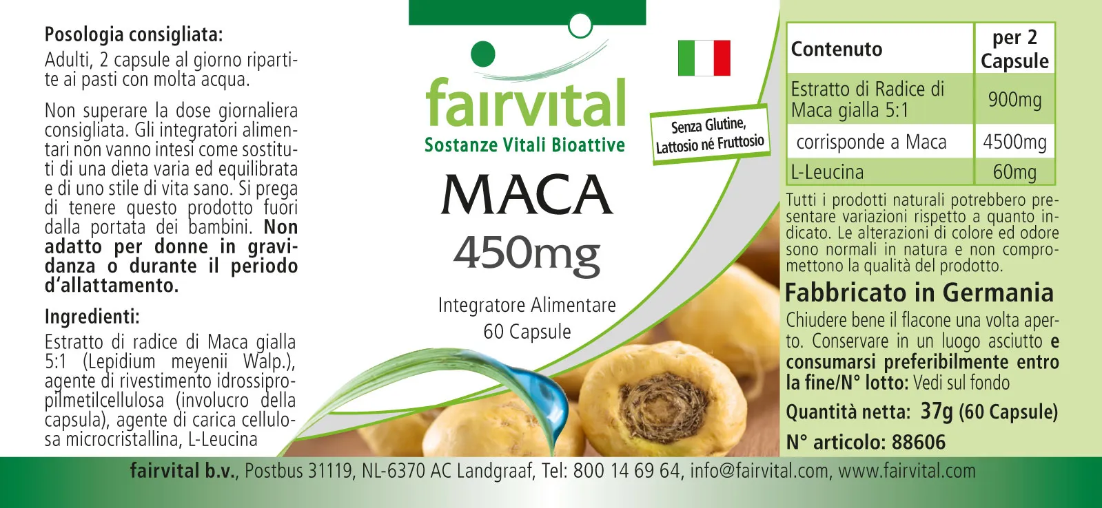 MACA 450mg - 60 Cápsulas MACA 450mg - 60 Cápsulas