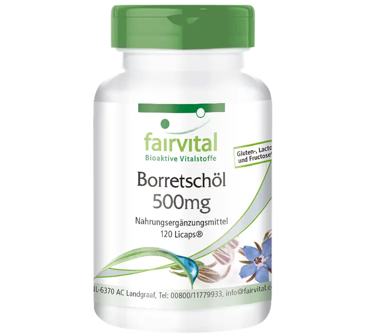 Huile de bourrache 500mg - 120 LiCaps®