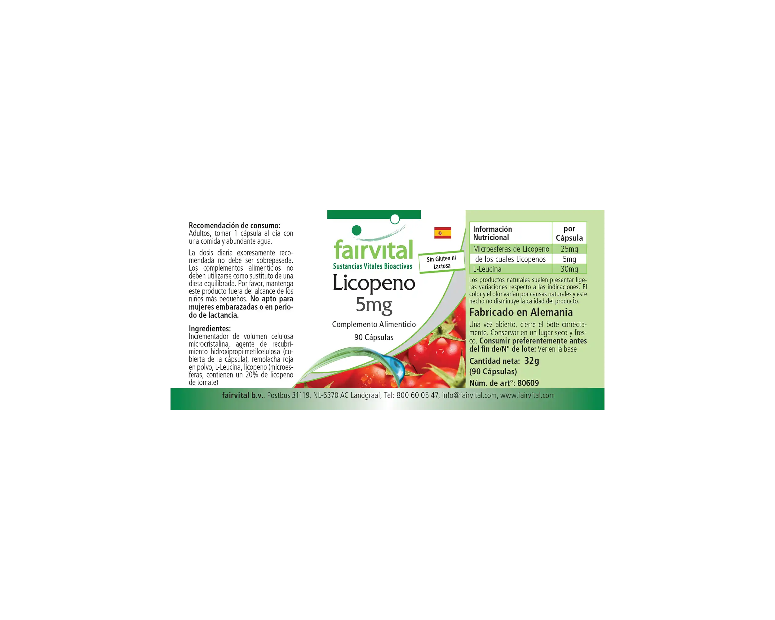 Licopene 5mg – 90 capsule