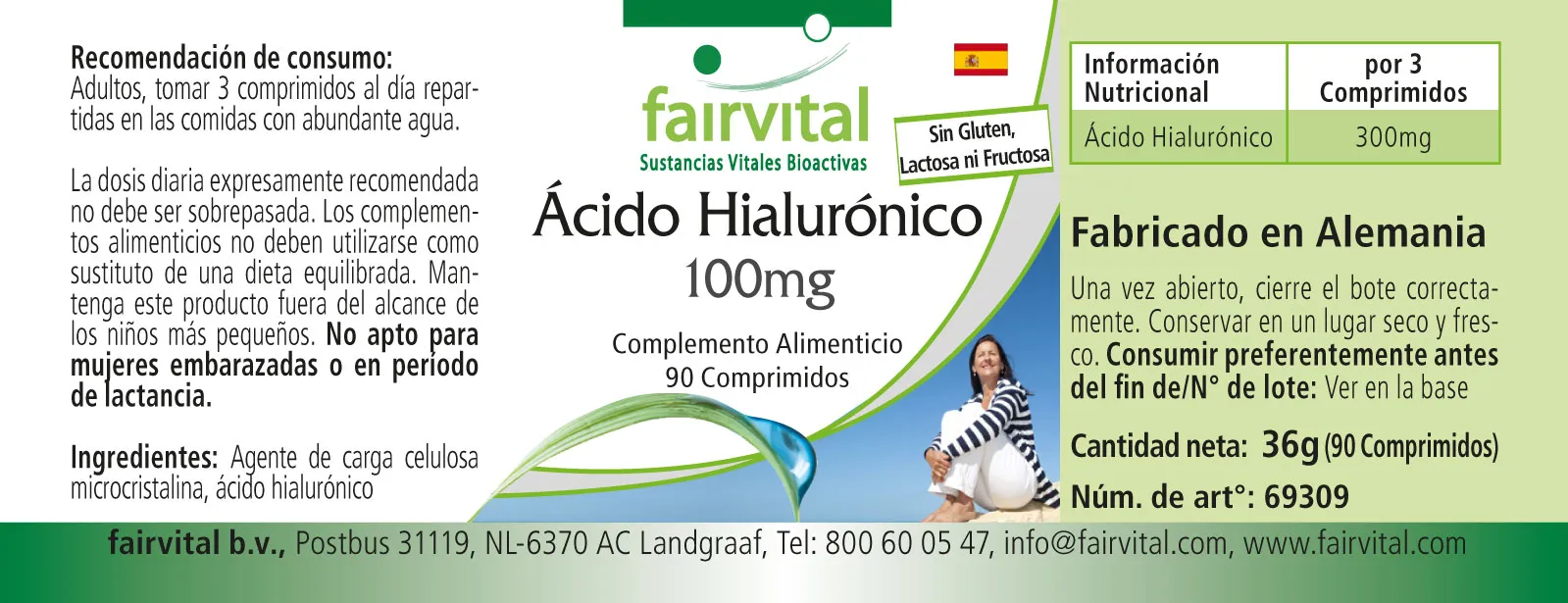 Hyaluronic Acid 100mg - 90 Tablets Hyaluronic Acid 100mg - 90 Tablets