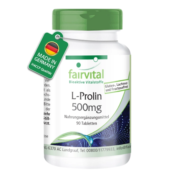L-prolina 500 mg - 90 compresse