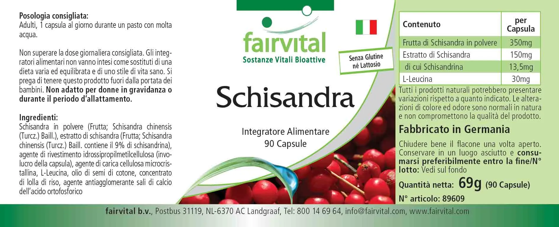 Schisandra - 90 capsules