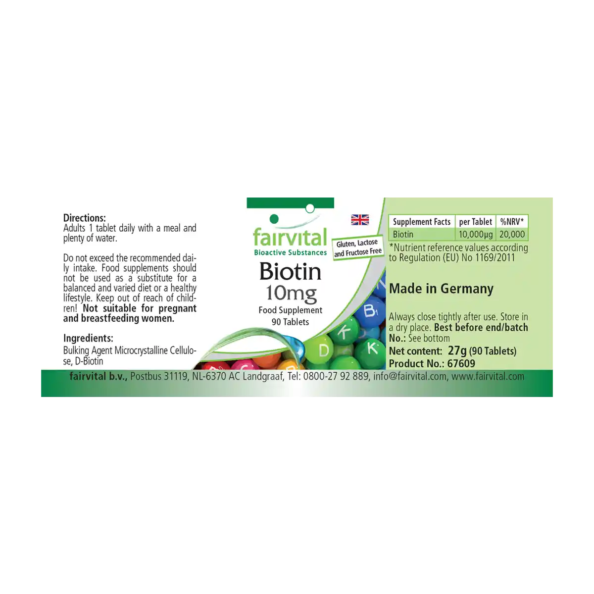 Biotine 10mg - 90 comprimés