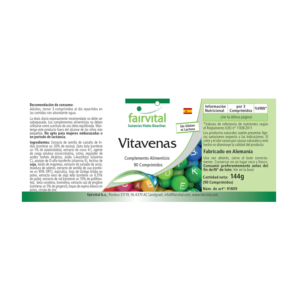 Vein Vitamins - 90 Tablets Vein Vitamins - 90 Tablets