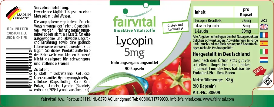 Licopene 5mg – 90 capsule Licopene 5mg – 90 capsule