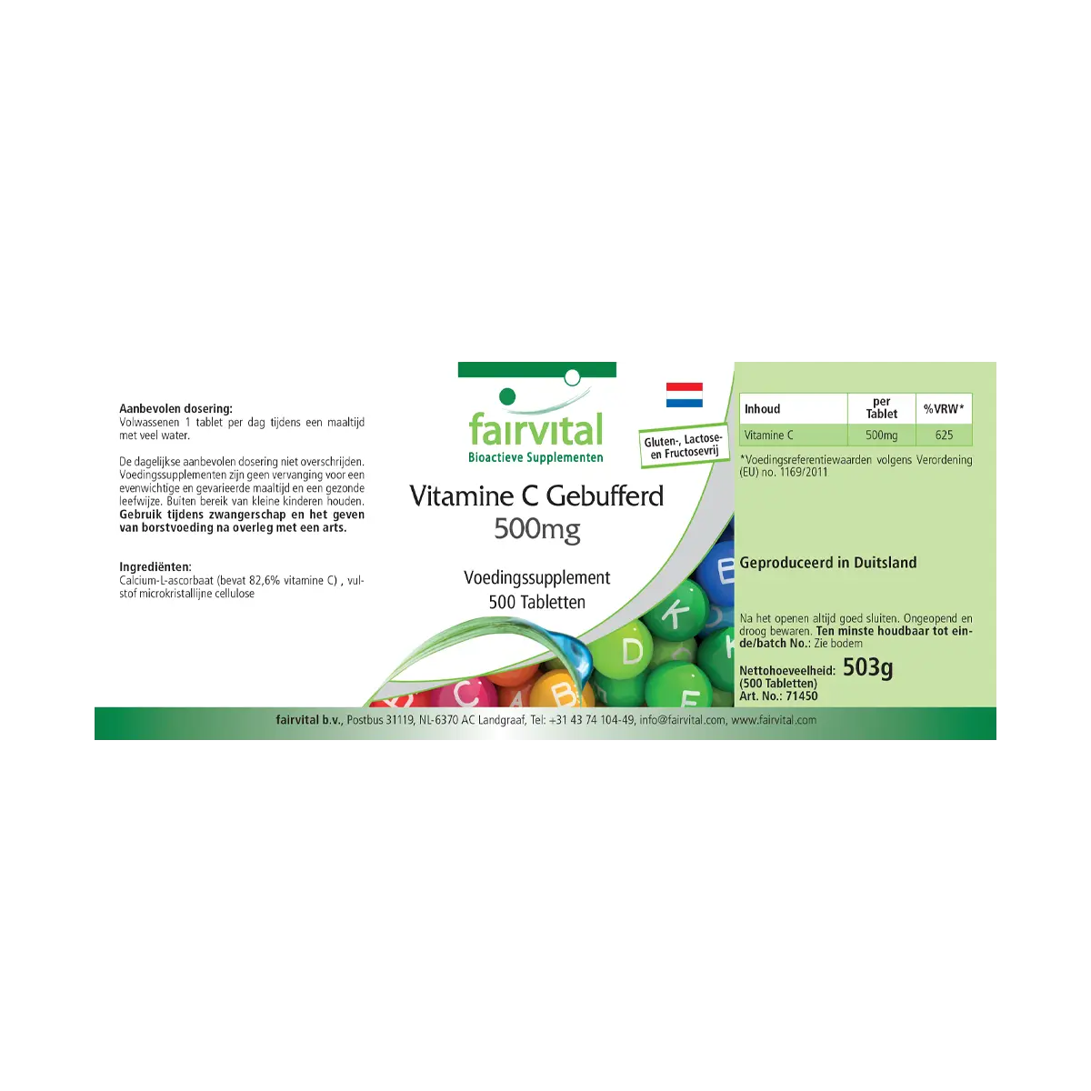 Buffered vitamin C 500mg - 500 tablets Buffered vitamin C 500mg - 500 tablets
