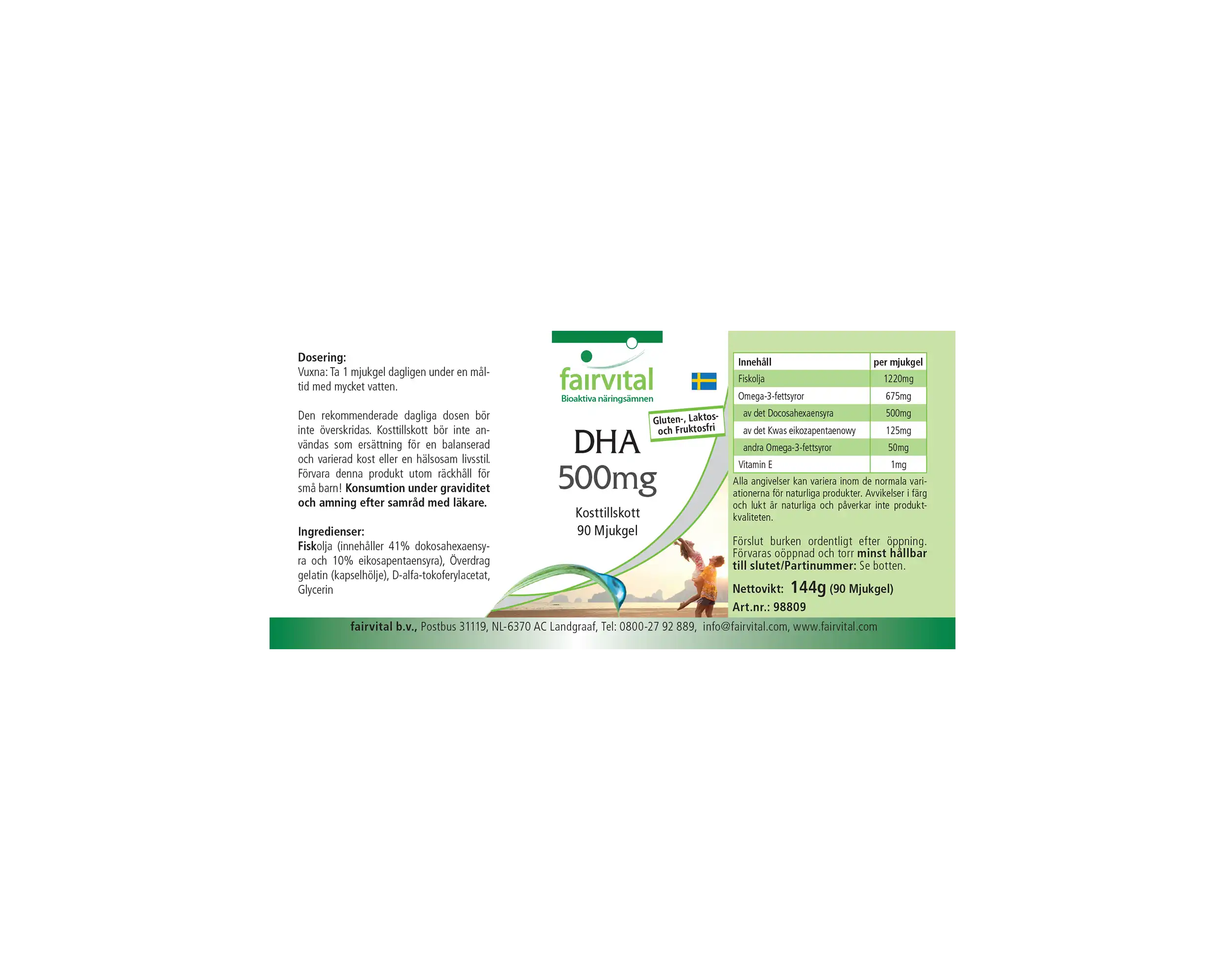 DHA 500mg - 90 Softgels DHA 500mg - 90 Softgels