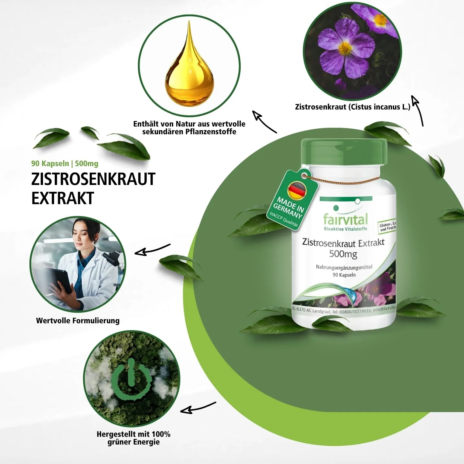 Rockrose kruidenextract 500mg