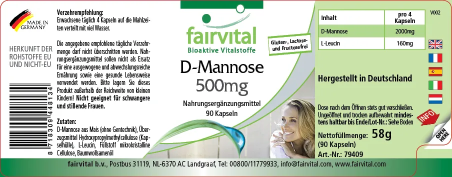 D-Mannose - 90 gélules