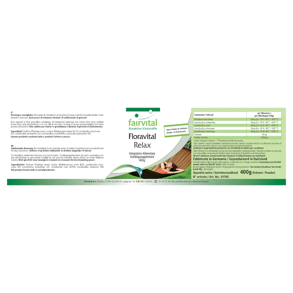 Floravital Relax - 400g powder Floravital Relax - 400g powder