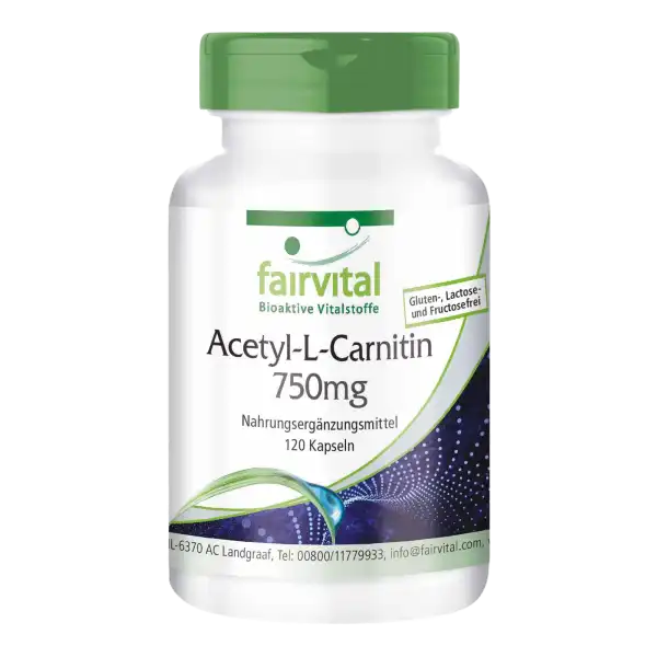 Acetyl L-carnitine 750mg - 120 Capsules