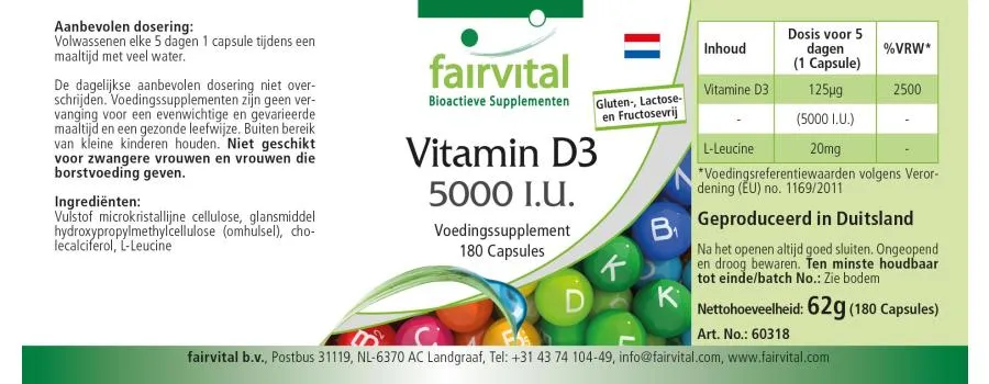 Vitamin D3 5000 I.U. - 180 Capsules Vitamin D3 5000 I.U. - 180 Capsules