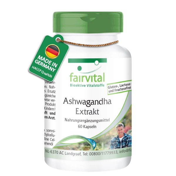 Ashwagandha extract 500mg - 60 capsules