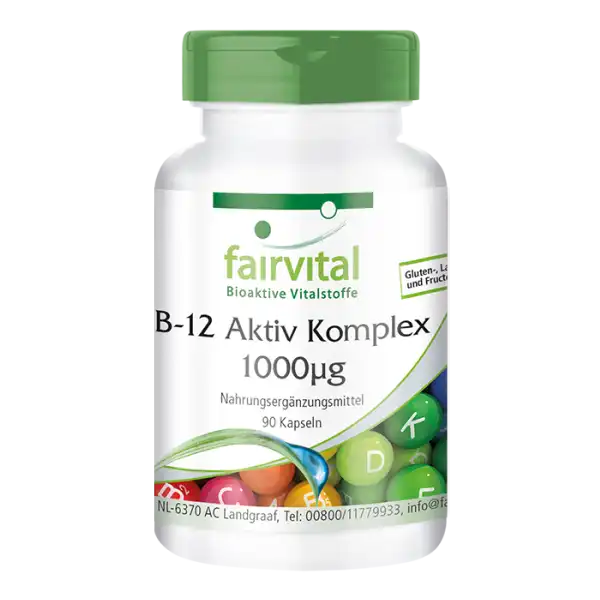Complesso attivo di Vitamina B12 1000ug  - 90 capsule