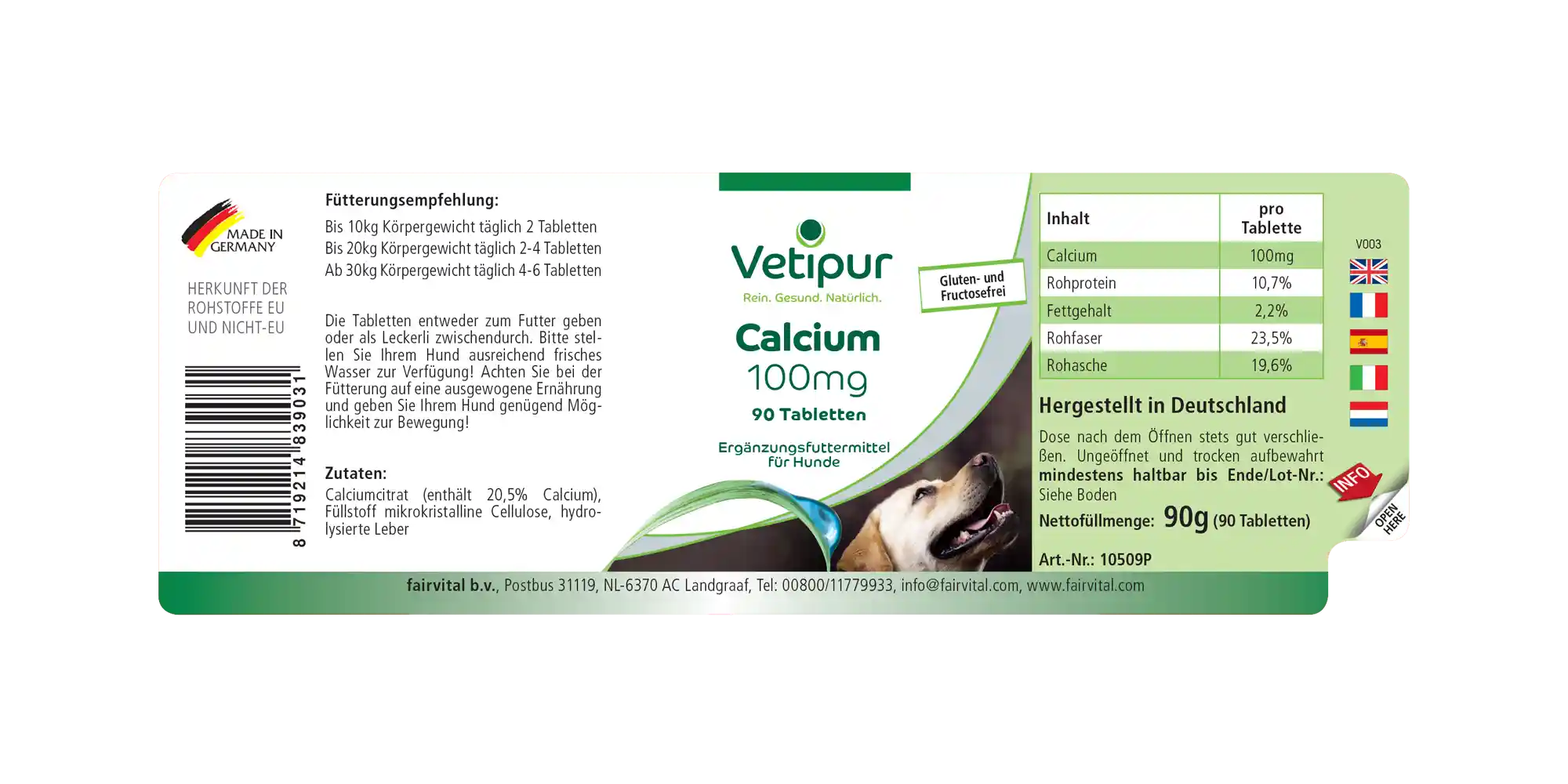 Calcium 100mg à partir de citrate de calcium - 90 comprimés Calcium 100mg à partir de citrate de calcium - 90 comprimés